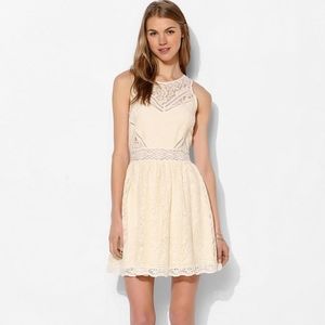 Urban outfitters off-white lace dress